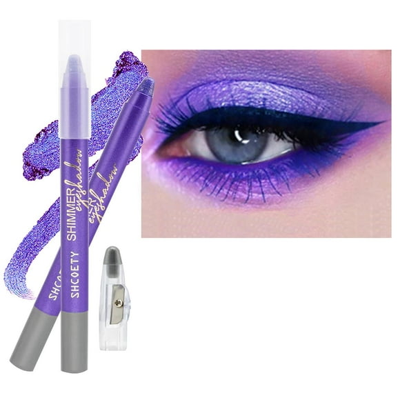 Barra de sombra de ojos Daeuwiutr Purple Shimmer Waterproof #3