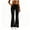 Black, variant on Capris for Women with Pockets Ladies High Waisted Casual Yoga Pants With Elastic Waist Pocket Pants Flared Leggings Tummy Control Stretchy Summer Bottoms Navy XXL