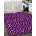thumbnail image 3 of Ahgly Company Machine Washable Indoor Rectangle Transitional Dark Magenta Purple Area Rugs, 3' x 5', 3 of 7