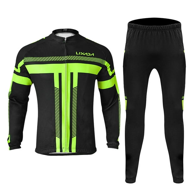 Ropa de ciclismo Conjunto de jersey de ciclismo de manga larga de invierno para hombre Lixada Ropa d Lixada Ropa de ciclismo