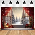 thumbnail image 3 of 210X150cm Christmas Background Cloth Christmas Tree Snowflake Party Decoration Children Photography Background Cloth,F, 3 of 5