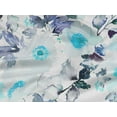 thumbnail image 6 of oneOone Rayon Turquoise Blue Fabric Florals Craft Projects Decor Fabric Printed By The Yard 56 Inch Wide, 6 of 8