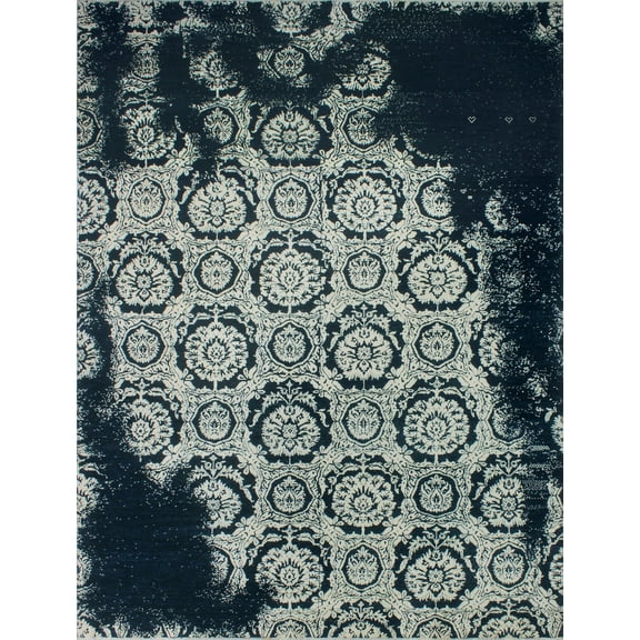 Fine Galaxy Keira Drk. Blue/Ivory Rug, 8'11" x 11'8"