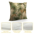 thumbnail image 4 of JEUXUS  Palm Tree Throw Pillow Covers Beautiful Gold Details Pillow Cushion Cases Square Pillowcases for Sofa Couch Bedroom Living Room Car, 4 of 5