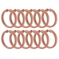 thumbnail image 2 of Burgundy 12 Piece Premium Plastic Shower Curtain Hooks Rings Round 2.25" Inches, 2 of 3