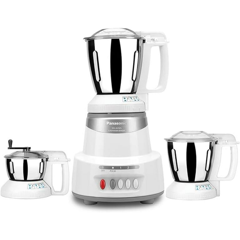 Panasonic Super Mixer Grinder MX AV325 3 Stainless Steel Jars 600 Watts 110 120 Volt US CANADA