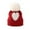 Red, variant on Besolor Infant Baby Beanie Hats Newborn Toddler Cute Warm Winter Soft Thick Knitted Caps with Pompom 0-12 Months