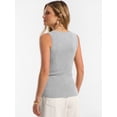 thumbnail image 6 of ANRABESS Womens Wool Blend Tank Tops Sweaters Sleeveless Soft Fitted Business Casual Sweater Shirts 2026 Summer Clothes Grey Small, 6 of 10
