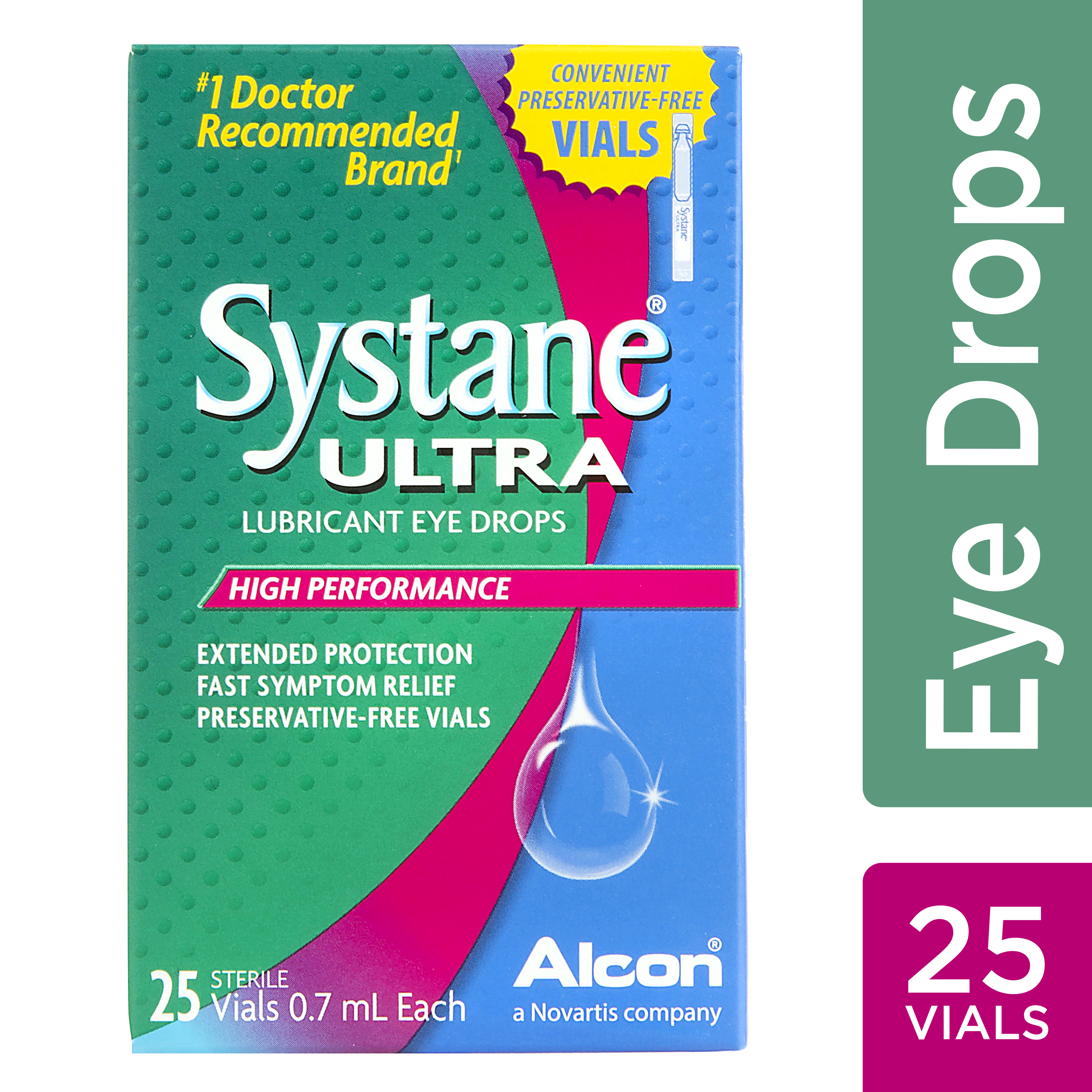 SYSTANE ULTRA Lubricant Eye Drops for Dry Eye Symptoms, 25 Preservative
