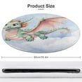 thumbnail image 2 of Cute Dragon Baby Round Small Area Rug, Print Non Slip Washable Floor Mat, Soft Throw Rug for Living Room, Powder Room Entryway, Bathroom, Bedside, 2 of 7