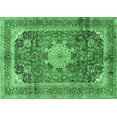 thumbnail image 1 of Ahgly Company Indoor Rectangle Medallion Emerald Green Traditional Area Rugs, 4' x 6', 1 of 4