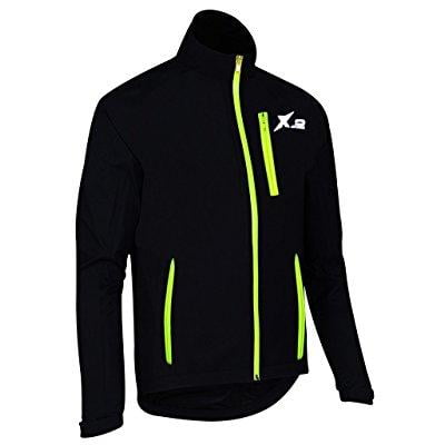 - x-2 men's cycling jackets biking bicycle waterproof windproof anti bacterial black s