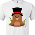 thumbnail image 4 of Inktastic Groundhog Day with Groundhog in Top Hat T-Shirt, 4 of 5