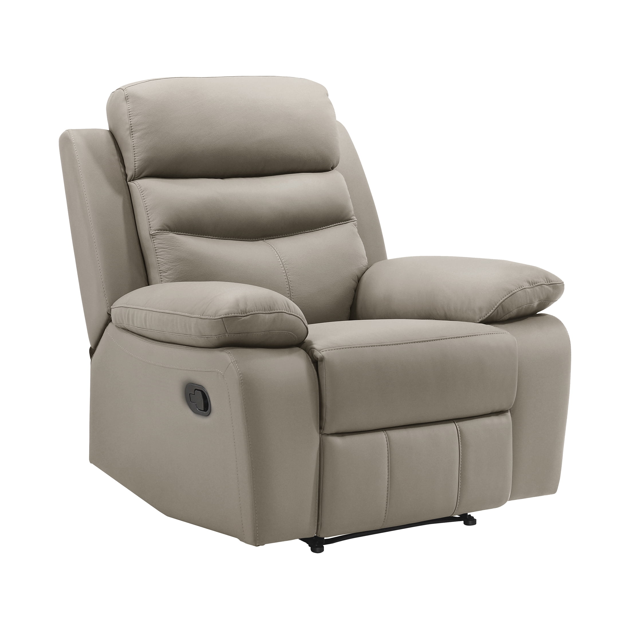 OakvillePark Blossomreach Leather Match Manual Recliner, Latte