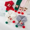 thumbnail image 5 of Girls & Boys Plush Warm Scarf Cute Deer Outdoor Neck Winter Scarf for Child Aged 1-7, 5 of 6