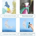 thumbnail image 3 of Waterproof PVC Laser No-Glue Stickers Static Cling Frosted Rainbow Window Decals 3D Sun Blocking for Glass Moon & Star Patterns 4~20x4~15.5x0.02cm 12pcs/bag, 3 of 9