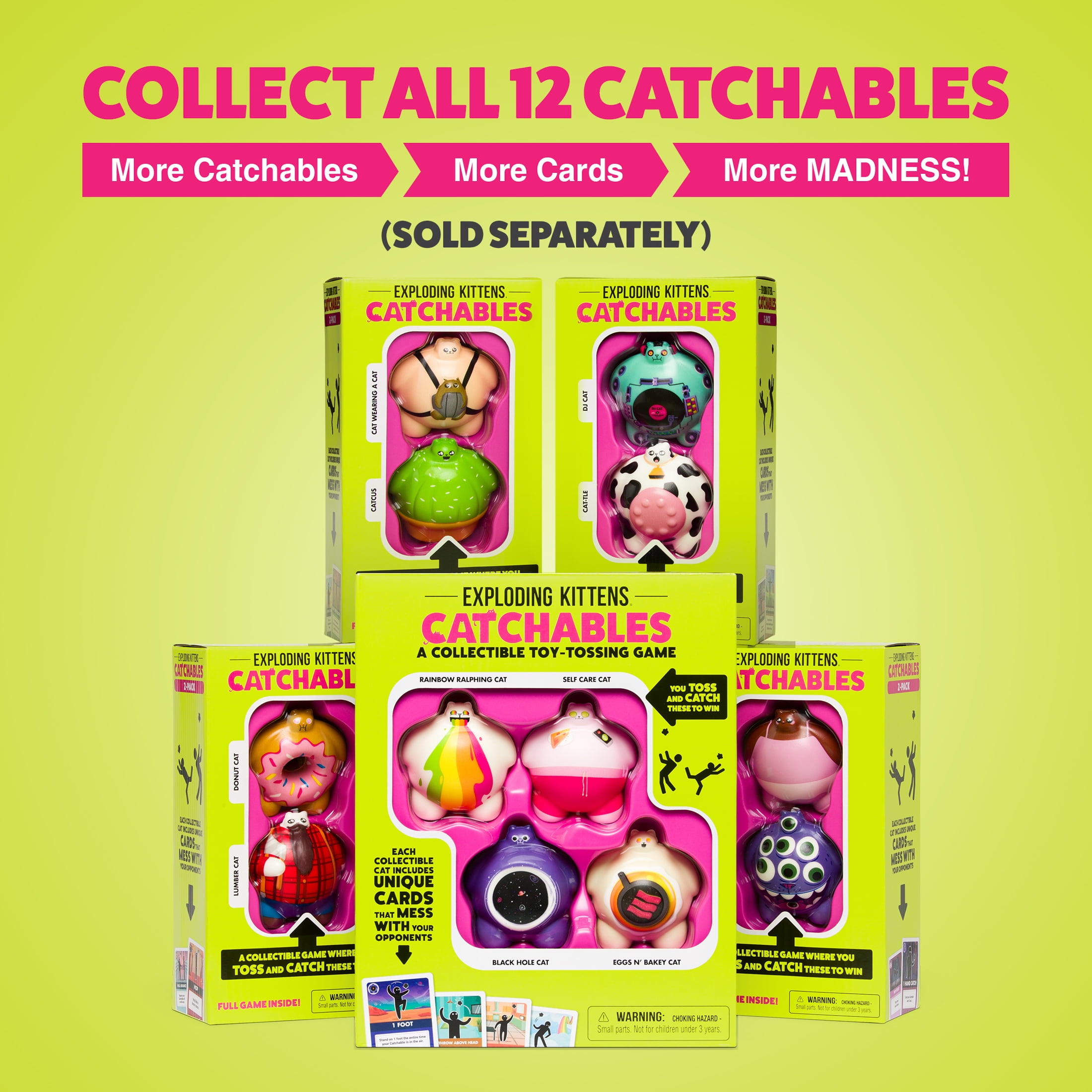 Catchables 2pk Donut and Lumber Party Game from Exploding Kittens