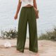 thumbnail image 5 of WILLBEST Pantalones Casuales para Mujer, Cómodos, con Cintura Elástica y Pierna Ancha, Holgados, elegantes y con Bolsillos para Uso Diario. Extra Grande, 5 of 8