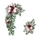 thumbnail image 2 of de de boda artificial Plantas de decoració accesorios de Rojo Colcomx arco flores, 2 of 8