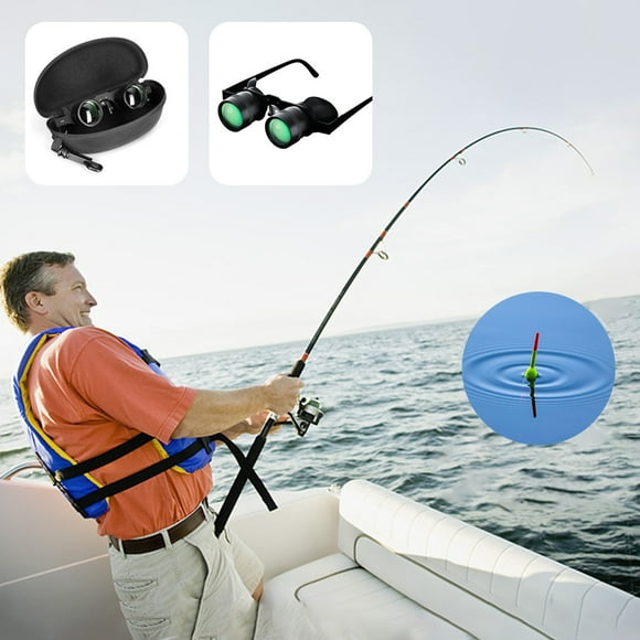 TopLLC Binoculars Glasses, 10X Zoom High Definition Telescope, Hands-Free Portable Eyeglasses For Fishing Bird Watching Travel Sightseeing on Clearance