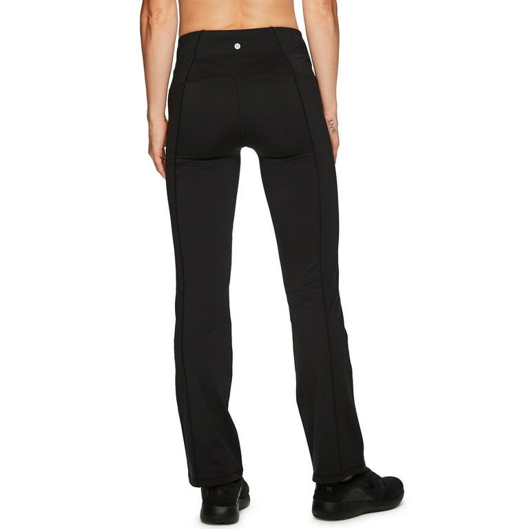 RBX Active Women's Fleece Lined Flared Athletic Boot Cut Yoga