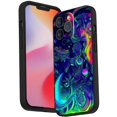 thumbnail image 1 of Compatible with iPhone 14 Pro Max Phone Case, Psychedelic-Trippy-Alien-Art-Visuals-Colours17 Case Men Women, Flexible Silicone Shockproof Case for iPhone 14 Pro Max, 1 of 1