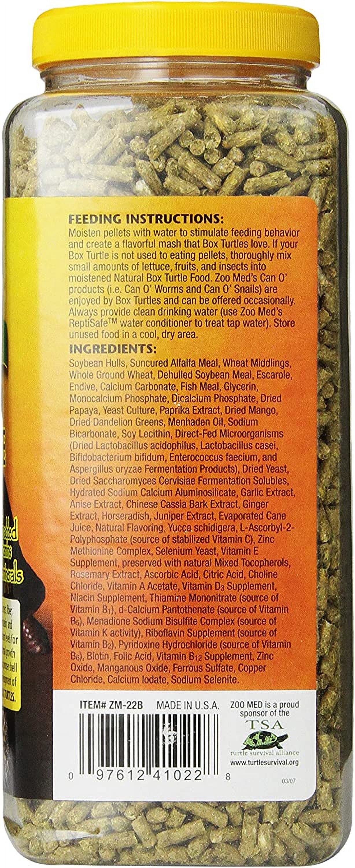 Zoo Med Natural Box Turtle Food [Reptile Tortoise Food, Reptile Supplies] 60 oz (3 x 20 oz)