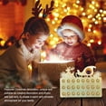 thumbnail image 3 of fastboy Christmas Reusable Chocolate Holder Frame Candy Countdown 25 Days Holiday Calendar Vacation Decoration Rustic Farmhouse Type 4, 3 of 7