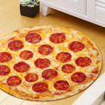 thumbnail image 5 of Anti-Slip Rug Sausage Pizza Print Shape Decorative Carpet Bedroom Living Room Floor Door Mat Home Decor Cushion Pad, 5 of 6