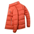 thumbnail image 3 of Chaqueta corta reversible de plumón, ropa de diseñador para hombre, chaqueta acolchada ligera de lujo con relleno de pato para hombre, abrigo cálido de invierno para hombre, 3 of 4