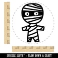 thumbnail image 2 of Wary Mummy Doodle Halloween Self-Inking Rubber Stamp Ink Stamper - Black Ink - Large 1-1/2 Inch, 2 of 7