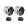 thumbnail image 1 of Unique Bargains 2pcs 1.98" Trailer Axle Dust Cap Cup Grease Cover with 2pcs Rubber Plugs Set for Trailer Camper RV, 1 of 5