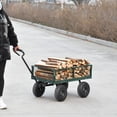 thumbnail image 3 of Garden Dump Cart - Large Capacity, Removable, Sturdy, Green, Outdoor Use, 3 of 7