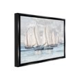 thumbnail image 4 of Stupell Industries Cloudy Sailboat Fleet Transportation Painting Black Floater Framed Canvas Art Print Wall Art, 31 x 25, 4 of 10