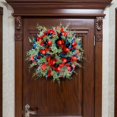 thumbnail image 2 of Corona de invierno Corona artificiales de Navidad, decoraciones de coronas de puerta para colgar en la pared para el hogar, , acción de Magideal Corona de invierno, 2 of 7
