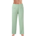 thumbnail image 5 of Gibobby pantalones de mezclilla afelpados mujer Mujer Otoño Invierno Simple Soild Cordón Pantalones Sueltos Pantalones De Casa (Glauco, XL), 5 of 5