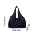 thumbnail image 3 of Large Capacity Nylon Gym Bag and Travel Duffel with Multi Pockets, Water Resistant Shoulder Bag for Work Commute, Sports and Weekend Trips, 3 of 6