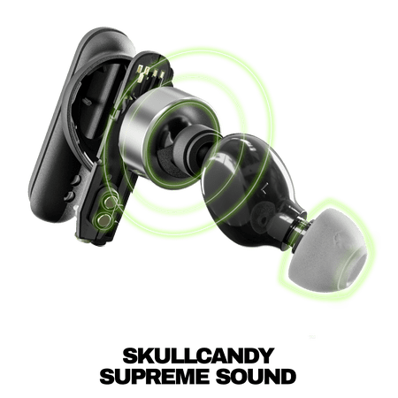 Skullcandy Smokin' Buds XT True Wireless in-Ear Earbuds, Black