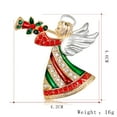 thumbnail image 2 of 1 broche de Navidad para mujer, broche de ángel brillante, bonito accesorio de Navidad para mujer JAMW Sencillez, 2 of 5