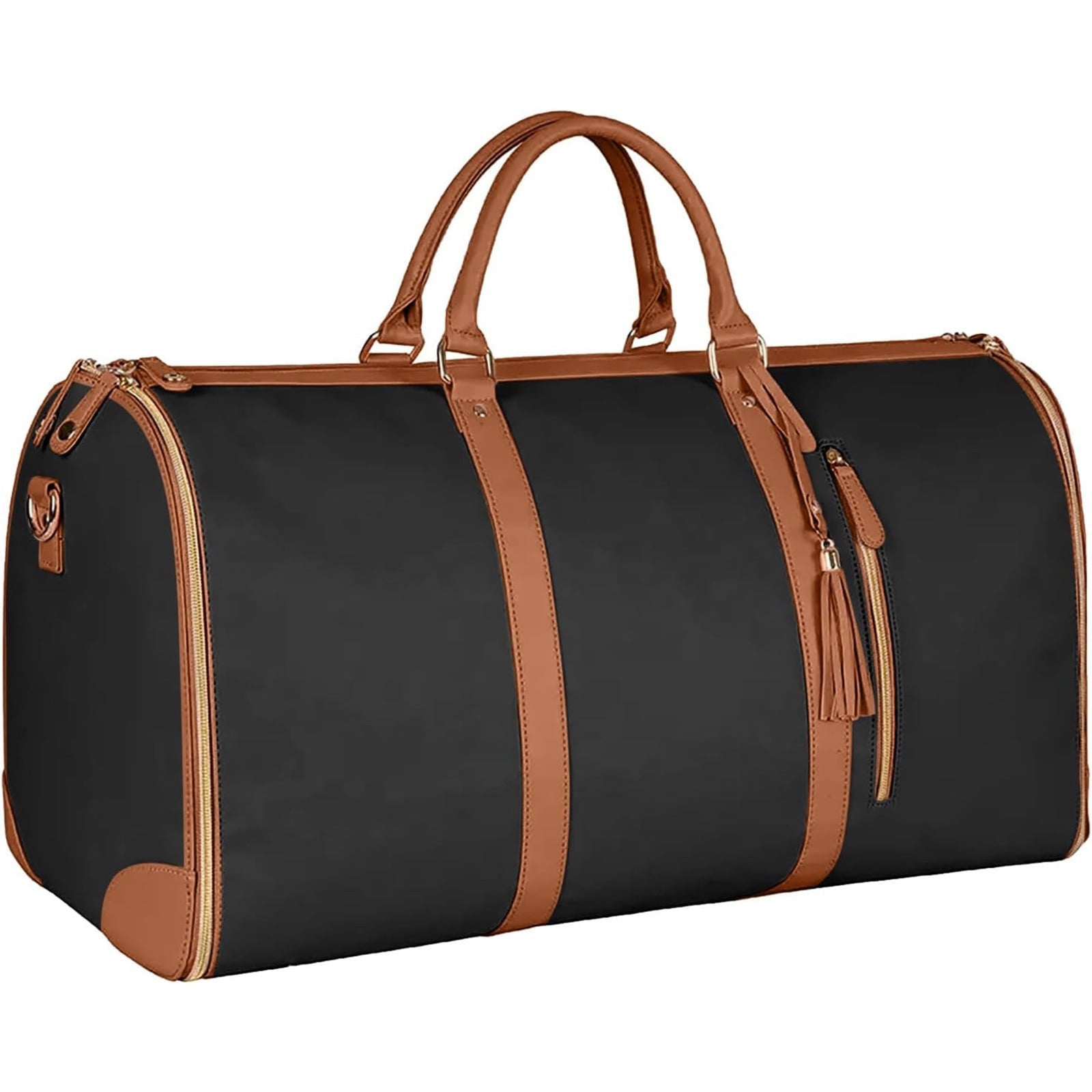 Mouliraty Garment Tote Bag, Large Leather Duffle Bag For Women, Garment Bags For Travel With Shoe Pouch, 2 In 1 Hanging Suitcase Suit Travel Bags Gifts For Women