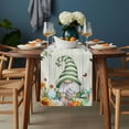 thumbnail image 2 of Easter Gnomes Table Runner - 72 Inch Long, Kitchen Dining Table Runner Dresser Scarves, Spring Watercolor Eggs Flower Wood Grain Farmhouse Decor for Coffee Tables Wedding Party Banquet, 2 of 8