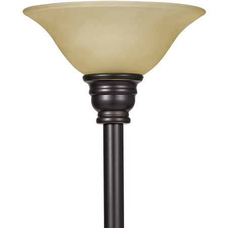 Traditional Metal Torchiere Living Room Floor Lamp With Reading Light And Glass Shades 71 Bronze Canada Traditional Metal Torchiere Living Room, Torchiere Floor Lamp Globes