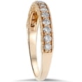 thumbnail image 2 of Pompeii 1/3ct Vintage Scroll Design Diamond Wedding Ring 14K Rose Gold (F,VS), 2 of 4
