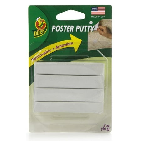 DUCK Poster Putty, Removable/Reusable, Nontoxic, 2 oz. per Pack (Set of ...