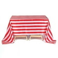 thumbnail image 6 of BalsaCircle 60" x 102" Red White Satin Stripes Rectangle Tablecloth Reception Dining Linens, 6 of 6