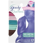 Goody Ouchless Cream Cupcake Elastics, 17 Pack