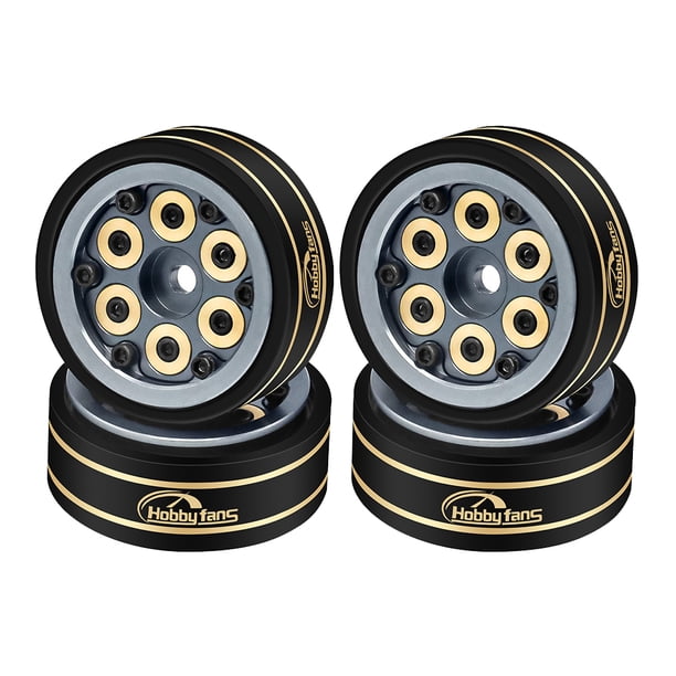 Llantas Beadlock 4 Uds 1 Pulgada para 1/18 TRX4M 1/24 FCX24 SCX24 RC Crawler