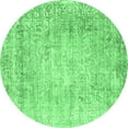 thumbnail image 1 of Ahgly Company Indoor Round Persian Emerald Green Traditional Area Rugs, 7' Round, 1 of 4