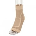 thumbnail image 4 of Protective Gear, Compression Stockings Polyurethane Fiber Sport Socks, For Outdoor Sport Ankle Guard Skin Color S/M, 4 of 8
