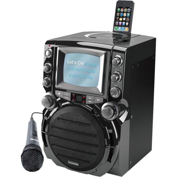 Karaoke USA Portable CD+G Karaoke System with 5.5" B/W Monitor